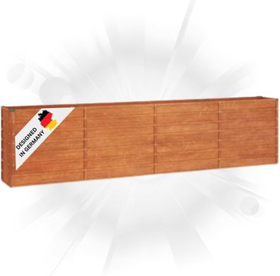 Hochbeet Cortenstahl ISAK unten offen Hochbeet Metall Pflanzenbeet Gartenbeet Metall