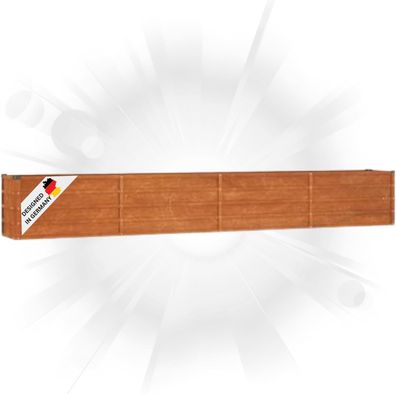 Hochbeet Cortenstahl ISAK unten offen Hochbeet Metall Pflanzenbeet Gartenbeet Metall