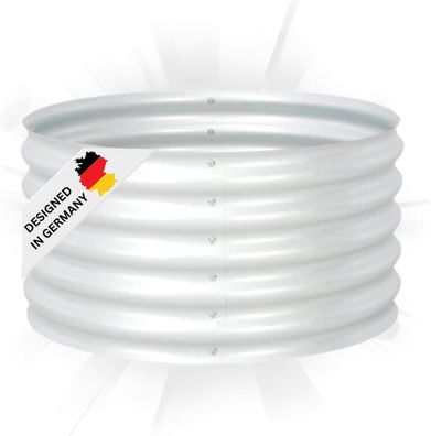 Rundes Hochbeet f?r Garten BLUMO Verzinkter Stahl Hochbeet Metall Gartenbeet rund