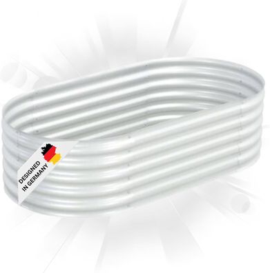 Rundes Hochbeet f?r Garten BLUMO Verzinkter Stahl Hochbeet Metall Gartenbeet rund