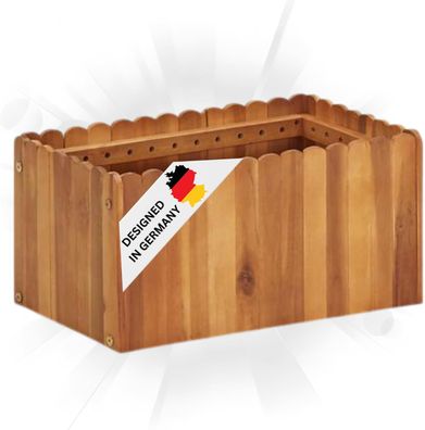 Hochbeet Holz JONA 50x30x25cm Akazienholz Hochbeet f?r Garten Hochbeet Holz
