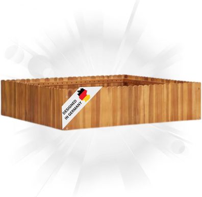 Hochbeet Holz JONA 100x100x25cm Akazienholz Hochbeet f?r Garten Hochbeet Holz