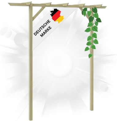 Pergola Holz LURV 2x2m Kiefernholz Rankhilfe Pergola Holz Bausatz freistehend