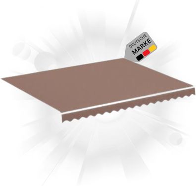 Markisenbespannung Markisenstoff Wasserabweisend Rei?fest Braun f?r 400x300cm Rahmen