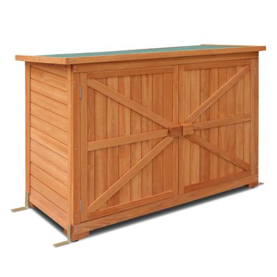 MCombo Gartenschrank Gerätescharank Gerätehaus Geräteschuppen Gartenhaus Holz 1280