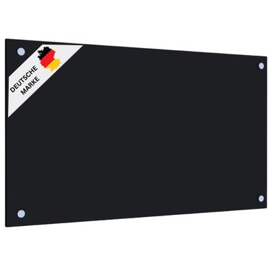 K?chenr?ckwand Glas 90x50cm Schwarz Wandverklediung K?che Wandschutz Spritzschutz