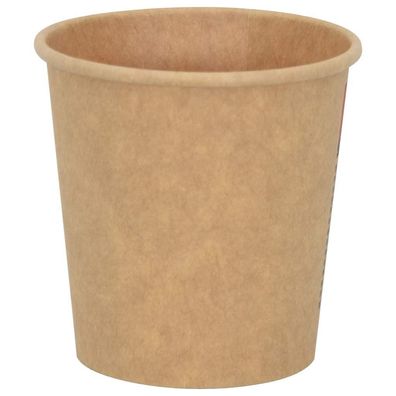 Pappbecher Braun 1000 St?ck 100ml Einwegbecher Getr?nkebecher Pappe Becher Einweg