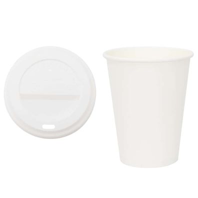 Pappbecher Wei? 1000 St?ck Deckel 300ml Einwegbecher Getr?nkebecher Pappe Becher