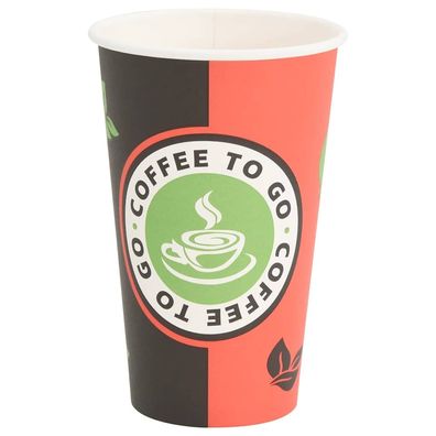 Coffee To Go Pappbecher 1000 St?ck 400ml Einwegbecher Kaffeebecher To Go