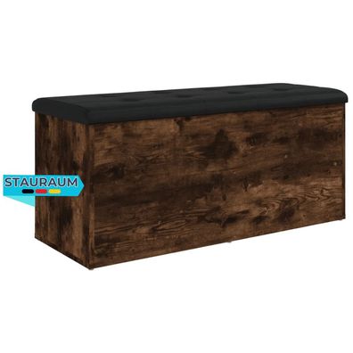 Sitzbank JONA Stauraum R?uchereiche 102x42x45 cm Aufbewahrungsbank Flurbank