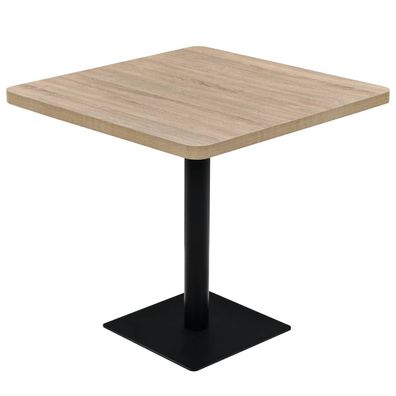 Bistrotisch MARV Quadratisch 80x80x75 cm Eichenoptik Esstisch eckig kleiner Tisch