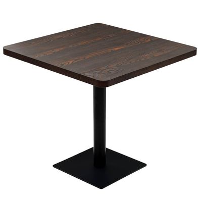 Bistrotisch MARV Quadratisch 80x80x75cm Dunkle Esche Esstisch eckig kleiner Tisch