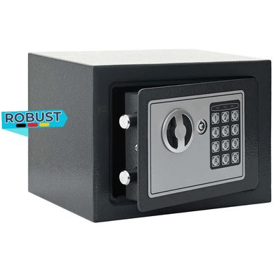 Tresor BITO digital Schloss Dunkelgrau 23x17x17cm Stahl Safe Tresor f?r Zuhause