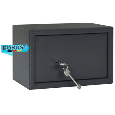 Tresor KODO Schloss Dunkelgrau 31x20x20cm Stahl Safe Tresor f?r Zuhause