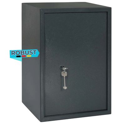 Tresor KODO Schloss Dunkelgrau 35x31x50cm Stahl Safe Tresor f?r Zuhause