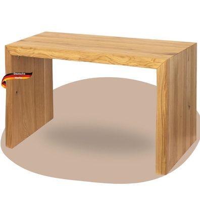 Holzbank Sitzbank EGON Eiche Massiv Baumkante Eichenbank Esszimmer Flur Garderobe