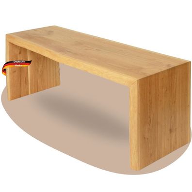 Holzbank Sitzbank EGON Eiche Massiv Baumkante Eichenbank Esszimmer Flur Garderobe