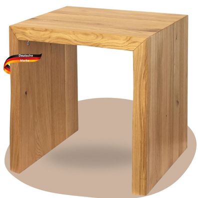 Holzbank Sitzbank EGON Eiche Massiv Baumkante Eichenbank Esszimmer Flur Garderobe