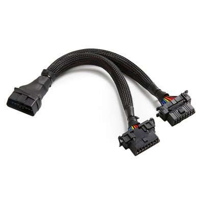 A04C OBD2 Y-Adapter Verlängerungskabel 16Pin Stecker auf 2x Buchse OBDII Splitte