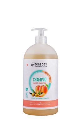 3x benecos benecos Natural Shampoo FAMILY SIZE Sweet Sensation Aprikose & Olive