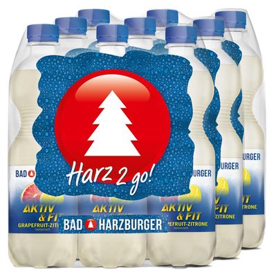 Bad Harzburger Aktiv & Fit Grapefruit-Zitrone (18 x 0,5L) EINWEG