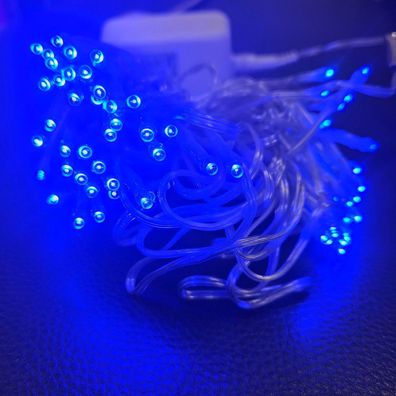 LED Lichterkette 80er 7,9m blau innen 462-29
