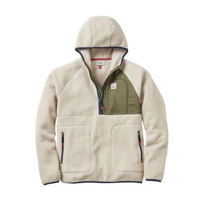 Passenger Fleece Jacke Ventura 1/2 Zip Recycled Sherpa oatmeal/khaki