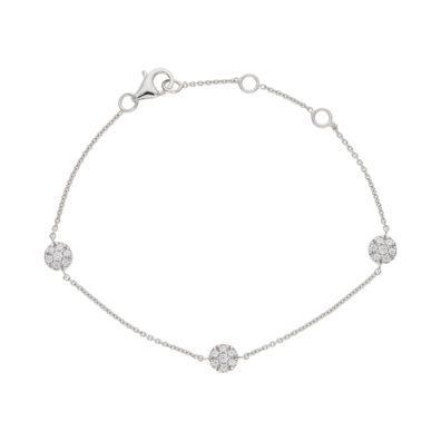 Damen Armband mit Zirkonia aus 925 Silber JL10-03-3756