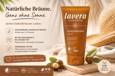 lavera Naturkosmetik - Selbstbräuner Lotion 125 ml Bio-Macadamia Bio-Sheabutter vegan