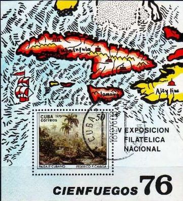 KUBA CUBA [1976] MiNr 2175 Block 48 ( O/used ) Gemälde