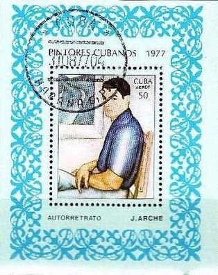 KUBA CUBA [1977] MiNr 2240 Block 50 ( O/used ) Gemälde