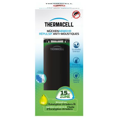 Thermacell Mückenabwehr Protect, schwarz-grün - Mückenschutz Standgerät