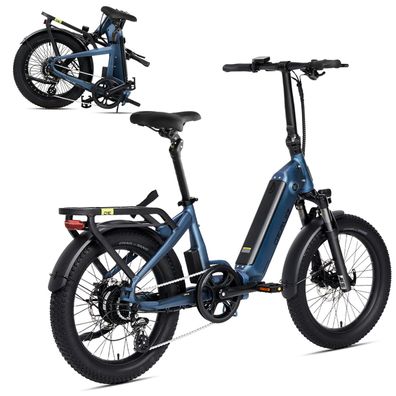 Deruiz Klapprad 20x3,0 Zoll ebike, max. 140km, 48V / 500Wh ,250W 55Nm Hinterradmotor