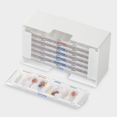 Melipul Medikamenten-Dosierer XL-8 1 Woche weiß