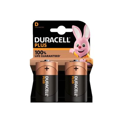 Duracell - Mono D Plus LR20 Batterien MN1300 1,5V Torcia 2er Blister