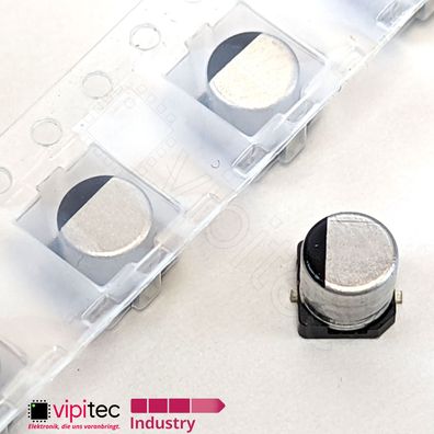 100µF SMD Elko, Low ESR | 35V 10x10,2mm | 100uF Aluminium Elektrolyt-Kondensator