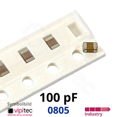 100 pF 0805 SMD-Keramikkondensatoren | 5% 50V 125°C X7R 100pF Kerko