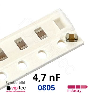 4,7 nF 0805 SMD-Keramikkondensatoren | 10% 100V 125°C X7R 4,7nF Kerko