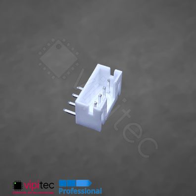 JST PH 2.0 1x4 Einbaustecker Gewinkelt THT 4-polig Stiftleiste Pin Header Buchse