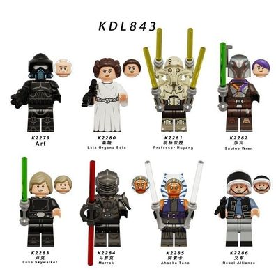 Lego Luke Skywalker Leia Ahsoka Stormtrooper Minifiguren Jedi Star Wars Bausteine