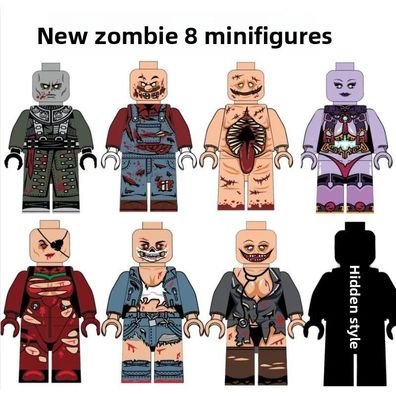 Walking Dead Zombie Halloween Custom Lego Minifigur Horror Spielzeug Minifigur