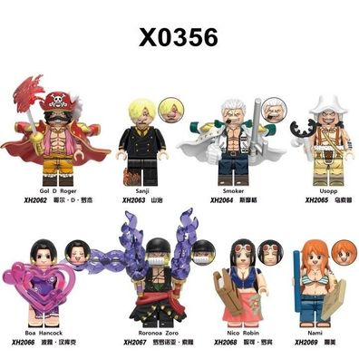 Anime One Piece Luffy Halloween Custom Lego Minifigur Horror Spielzeug Minifigur 8