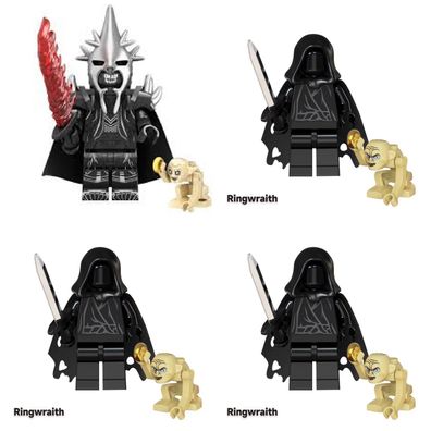 Herr der Ringe Hobbit Ring Wraith Nazgul 4 Custom Lego Mini Figur Spielzeug Modell