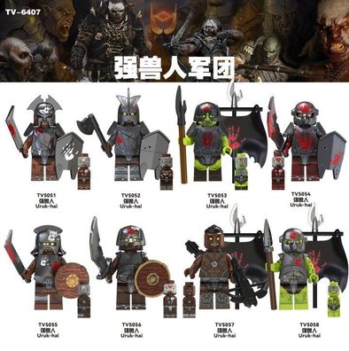 Herr der Ringe Hobbit Kobold Ork Custom Lego Mini Figur Held Spielzeug Modell Set 8