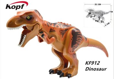 T-Rex Jurassic Park Dinosaurier Custom Lego Minifigur Horror Spielzeug Minifigur 29cm