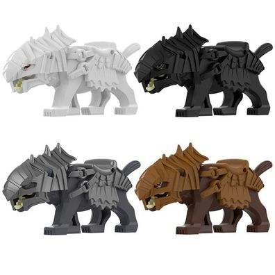 Herr der Ringe Hobbit Wolf Wargs Armee Custom Lego Mini Figur Held Spielzeug Modell