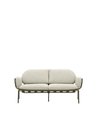 3- Sitzer Gartensofa Joncols 224x72x80 cm Grau Sitzgelegenheit Gartenmöbel Neu