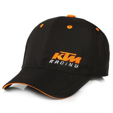 KTM Racing Motor Cycles Cap Mütze Basecap Schwarz/Orange Motorsport Kappe