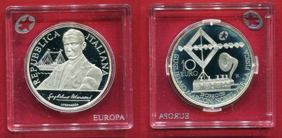 Italien Silber 10 Euro 2009 PP/Proof 100. JT. Nobelpreis Marconi