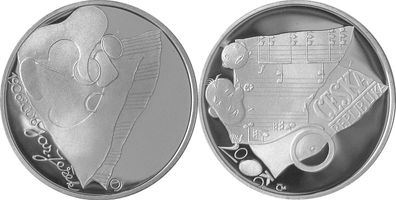 Tschechien Silbermünze PP/proof 200 Kronen 2006 Jaroslav Jezek 100. Geb